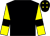 Black, Yellow sleeves, Black armlets, Black cap, Yellow stars ()