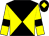 Black and yellow diabolo, yellow sleeves, black armlets, black cap, yellow diamond (The Abc Partnership)