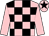 Pink and black check, pink sleeves, pink cap, black star (La Tesa Spa & Mr J Allison)