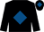 Black, royal blue diamond and diamond on cap (David Peter Dunne)