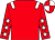 Red, White epaulets, Red sleeves, White stars, quartered cap ()