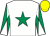 White, Emerald Green star, diabolo on sleeves, Yellow cap ()