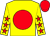 Yellow, Red disc, Yellow sleeves, Red stars, Red cap ()