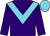 Purple, Light Blue chevron, Light Blue cap ()