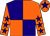 Dark Blue and Orange (quartered), Orange sleeves, Dark Blue stars, Orange cap, Dark Blue star ()