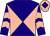 Dark Blue and Pink diabolo, chevrons on sleeves, Pink cap, Dark Blue diamond ()