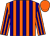 Orange and Dark Blue stripes, Orange cap ()
