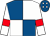 Royal Blue and White (quartered), White sleeves, Red armlets, Royal Blue cap, White diamonds ()