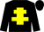 Black, yellow cross of lorraine ()