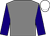 Grey, dark blue sleeves, white cap ()