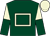 Dark green, beige hollow box, beige and dark green halved sleeves, beige cap ()