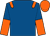 Royal blue, orange epaulets, halved sleeves, orange cap (Harrowgate Bloodstock Ltd)