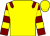 Yellow, maroon epaulets, maroon and yellow hooped sleeves (The Foulrice Twenty)