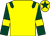 Yellow, dark green epaulets, dark green sleeves, yellow armlets, yellow cap, dark green star (Mr A Taylor)