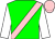 Green, pink sash and cap, white sleeves (Mr K Abdulla)