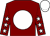Maroon, white disc, maroon sleeves, white stars and cap (Reach For The Moon & Mrs R Carr)