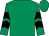 Emerald green, black chevrons on sleeves (H R H Princess Haya of Jordan)