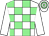 White and light green check, white sleeves, hooped cap (Winks Racing)