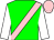 Green, pink sash and cap, white sleeves (Sh Hamdan bin Mohd Al Maktoum)