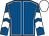 Royal blue, white seams, chevrons on sleeves, white cap (R Morecombe, M Sangster & S Sangste)