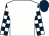 White, dark blue and white check sleeves, dark blue cap (Mr Hamed Rashed Bin Ghadayer)