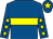 Royal blue, yellow hoop, royal blue sleeves, yellow stars, royal blue cap, yellow star (Coldunell Limited)