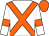 White, orange cross belts, armlets and cap (Mr Andrew Quick)