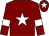 Maroon, white star & armlet, maroon cap, white star (Mr Edwin Cumberland)