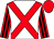 White, red cross belts, red and black striped sleeves, red cap (San Siro Six)