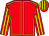 Red, yellow seams, striped sleeves and cap (Nobaj & Tony Sadler)
