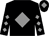 Black, grey diamond, diamonds on sleeves, black cap, grey diamond (Inin Construction)