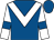 Royal blue, white chevron, white sleeves, royal blue armlets (Sheikh Mohamed Bin Maktoum Al Maktoum)