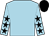 Light blue, black stars on sleeves, black cap (Mrs Lucie Botti)