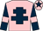 Pink, dark blue cross of lorraine, dark blue sleeves, pink armlets, pink cap, dark blue star (Mr Malcolm Walker)