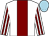 White, maroon stripe, striped sleeves, light blue cap (Billy Parker & Steven Parker)