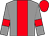 Grey, red stripe, armlets and cap (Mr J D Wright)