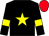 Black, yellow star and armlets, red cap (Twinacre Nurseries Ltd)