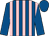 Royal blue and pink stripes, royal blue sleeves and cap (Mr David Lumley)
