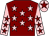 Maroon, pink stars, pink sleeves, maroon stars, pink cap, maroon star (The Dash And Brash Partnership)