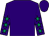 Purple, emerald green stars on sleeves (Barbara Fuller & Claire Underwood)