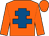 Orange, royal blue cross of lorraine (The Giggle Factor & Ubs Partners)