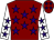 Maroon, purple stars, white sleeves, purple stars (R Tuke, M Hutton, G Maidment)