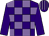 Purple and mauve check, purple sleeves, striped cap (Kathy Johnson & Michael Owen)