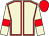 Beige, red seams, armlets and cap (Mr J N Blackburn)