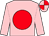 Pink, red disc, quartered cap (The Passionate Partnership)