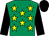 Emerald green, yellow stars, black sleeves and cap (M J Jooste/mrs J Magnier/m Tabor/d Smi)