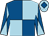 Royal blue and light blue (quartered), diabolo on sleeves, light blue cap, royal blue diamond (Pearce Bros & Partner)