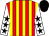 Red, yellow striped, white, black stars sleeves, black cap (Fathi Esaed Mohd Egziama)