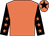Apricot, apricot stars on black sleeves, black star on cap (Peter Haestrup)