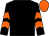Black, black, orange chevrons sleeves, orange cap (Yousif Ali Yousif Alkhaja Al-ali)